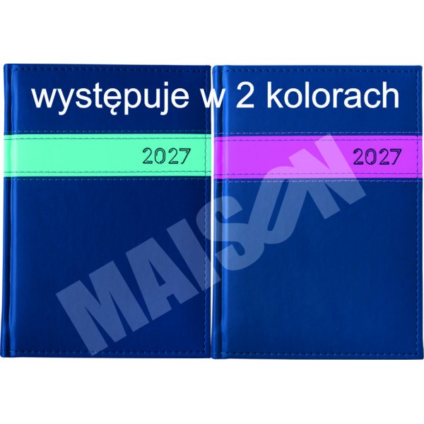 Kalendarz Pasek poziomy dzienny A5 2027 z grawerem